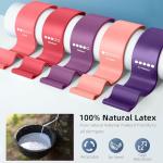 Resistance Bands for Working Out, 5-Pack Elastic Exercise Bands for Strength Training, Stretching, Workout; Home Gym Equipment for Women Men, Pilates Yoga Physical Therapy, Leg Glute Arm Exercise Kit