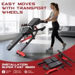 LFEYYD Adjustable Weight Bench for Home Gym, Strength Training Adjustable Workout Benches for Full Body, 1800Lbs Capacity Bench Press for 7 Back & 3 Seat Positions, Flat/Incline/Decline Bench