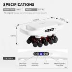 Shineforu 20-Head Massage Gun, 30 Intensity Levels 3 Modes, Deep Tissue Massager with 50KG Force & Noise-Free Motor for Neck Back Legs Shoulders, Portable for Full Body Muscle Recovery