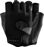 LIFECT Freedom Workout Gloves, Knuckle Weight Lifting Shorty Fingerless Gloves with Curved Open Back, for Powerlifting, Gym, Women and Men(Black, Large)