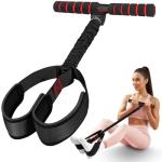 UZTUGG Pedal Resistance Bands with Handles, Upgrade Women Exercise Bands for Full Body Training, Core, ABS, Legs, Glutes, Arms, Pilates, Physical Therapy, Strength, Sit Up Equipment for Home Workout