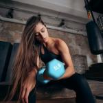 Signature Fitness Neoprene Coated Dumbbell Set with Stand (3lbs, 5lbs, 8lbs Set), Multicolor