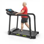 Treadmills for Seniors with Extended Handrails, 2.5HP Quiet Motor Walking Pad for Seniors, Treadmills for Home with Shock Absorption, Heart Rate Monitor, 300 lbs Capacity, 12 Programs