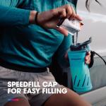 HydraPak SkyFlask Speed - Collapsible Handheld Running Water Bottle (350ml) - Adjustable Strap, Lightweight, Spill-Proof Cap