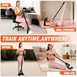 UZTUGG Pedal Resistance Bands with Handles, Upgrade Women Exercise Bands for Full Body Training, Core, ABS, Legs, Glutes, Arms, Pilates, Physical Therapy, Strength, Sit Up Equipment for Home Workout