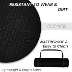 Fitvids Yoga Mat 1/2 Inch Extra Thick High Density Exercise Mat, Midnight