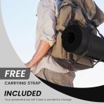 Fitvids Yoga Mat 1/2 Inch Extra Thick High Density Exercise Mat, Midnight