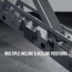 Rep Nighthawk Adjustable Weight Bench | Home Gym Incline Decline Flat Workout Bench | Heavy Duty Fitness and Strength Training Equipment | Foldable Space Saving Design, Matte Black