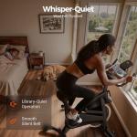 Quiet Belt Drive Stationary Exercise Bike for Home with 0–100 Adjustable Resistance, App Compatible, 300 LB Weight Capacity, Tablet Holder & Heart Rate Monitor