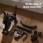 Quiet Belt Drive Stationary Exercise Bike for Home with 0–100 Adjustable Resistance, App Compatible, 300 LB Weight Capacity, Tablet Holder & Heart Rate Monitor