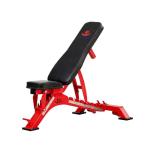 Adjustable Weight Bench 1300 lb Capacity, Foldable Workout Bench with 10 Backrest & 3 Seat Positions, Heavy Duty Home Gym Bench for Incline Decline Flat Dumbbell Training (Red)