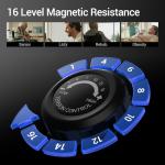 Recumbent Exercise Bike, Magnetic Staionary Bikes for Home with 16-level Resistance & Adjustable Seat, Staionary Bike for Seniors Adults, 350 LBS & LCD Monitor