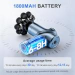 LEERCON Massage Gun Deep Tissue, Back Massager for Pain Relief, Silent Mini Muscle Massager with 9 Massages Heads Birthday Gifts for Men Women Dad Him (Blue)