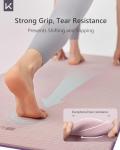 KEEP Yoga Mat 7mm Thick Non Slip - Extra Cushion TPE Exercise Mat for Home Workout & Pilates, Eco Friendly Knee Protection, 72"x24" Large Fitness Mat with Carrying Strap,pink