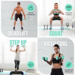 Yes4All Dumbbell Vinyl Coated - 8 lbs - Bermuda - Pair