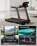 UMAY Treadmill with 20% Auto Incline, 3.5HP Quiet Brushless, 400LBS Weight Capacity, 16.2"×42.5" Running Area, 0.6–8.7MPH Speed, Folding Design for Home Gym