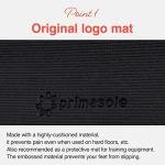 Primasole Yoga Mat with Carry Strap for Yoga Pilates Fitness and Floor Workout at Home and Gym 1/4 thick (Black Color) PSS91NH004A