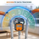 Pooboo Foldable 2-in-1 Exercise Bike, Elliptical & Stationary Cycling Mode, 8-Level Magnetic Resistance, Silent Indoor Fitness Bike for Home & Rehab, Adjustable Seat & Handrail, LCD Monitor, 300LBS Weight Capacity, Silver Black