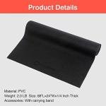 Primasole Yoga Mat with Carry Strap for Yoga Pilates Fitness and Floor Workout at Home and Gym 1/4 thick (Black Color) PSS91NH004A