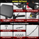 OPPSDECOR Home Gym, Workout Station with High/Low Pulley System, Multifunctional Home Gym Equipment, Exercise Equipment for Full Body Strength Training, Weight Machine with PEC Fly & Chest Press