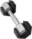 Signature Fitness Premium Rubber Encased Hex Dumbbell, 60-Pound Set Including A Pair of 5, 10 and 15 Pound