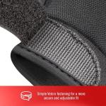 adidas Essential Adjustable Fingerless Gloves for Men and Women - Padded Weight Lifting Gloves - Adjustable Wrist Straps for Tailored, Secure Fit - Red, Large