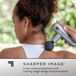 Sharper Image Powerboost Move - Mini Percussion Massage Gun| 4 Attachments, 4 Speeds, FSA Eligible| Full Body Back & Shoulder Massager| Deep Tissue Muscle Recovery| Portable Pain Relief Massage Tool