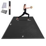 VEVOR Large Exercise Mat, 12'x6'/10'x6'/9'x6'/8'x6'/8'x5'/7'x5'/6'x4' (7mm) Extra Thick, Non Slip High Density Premium Workout Mat, Exercise Yoga Mat for Men & Women, Fitness & Exercise Mat with Bag & Carry Strap, for All Types of Home Yoga, Pilate & Floor Workout