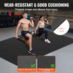 VEVOR Large Exercise Mat, 12'x6'/10'x6'/9'x6'/8'x6'/8'x5'/7'x5'/6'x4' (7mm) Extra Thick, Non Slip High Density Premium Workout Mat, Exercise Yoga Mat for Men & Women, Fitness & Exercise Mat with Bag & Carry Strap, for All Types of Home Yoga, Pilate & Floor Workout