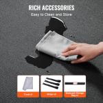 VEVOR Large Exercise Mat, 12'x6'/10'x6'/9'x6'/8'x6'/8'x5'/7'x5'/6'x4' (7mm) Extra Thick, Non Slip High Density Premium Workout Mat, Exercise Yoga Mat for Men & Women, Fitness & Exercise Mat with Bag & Carry Strap, for All Types of Home Yoga, Pilate & Floor Workout