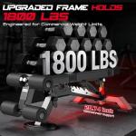 Commercial Adjustable Weight Bench, Heavy Duty 1800LBS Workout Bench for Home Gym, Flat, Decline, Incline Bench Press with Removable Leg Pad and Elbow Support for Full Body Strength Training