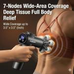 AxBerry Massage Gun Deep Tissue, Body Massager, Percussion Massage Gun, Handheld Massage Gun for Back Shoulder Muscle Pain Relief, Portable Quiet Professional Muscle Gun Mini Massager