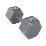 CAP Barbell Cast Iron Hex Dumbbell, Single, 35 lb