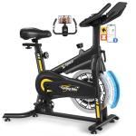 Exercise Bikes for Home,Indoor Magnetic Bike with Adjustable Magnetic,Brake Pad Resistance Silent Belt Drive,350lbs/300lbs Weight Capacity &Upgraded Version Seat for Home Cardio&Weight Loss(QM-530W)