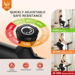 Exercise Bikes for Home,Indoor Magnetic Bike with Adjustable Magnetic,Brake Pad Resistance Silent Belt Drive,350lbs/300lbs Weight Capacity &Upgraded Version Seat for Home Cardio&Weight Loss(QM-530W)