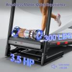 Advzon 3.5 HP Auto Incline Treadmills for Home - Adjustable Height Handle Bars, 8.7 MPH, Wide Belt, 300+ lb Capacity