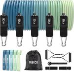 VEICK Resistance Bands, Exercise Bands, Workout Bands, Resistance Bands for Working Out with Handles for Men and Women, Exercising Bands for Fitness Weights Work Out at Home