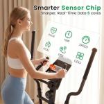 Elliptical Exercise Machine, Elliptical Machine for Home with Ultra-Smooth Magnetic Resistance,Elliptical Trainer with 14 Levels, 15.5"-18" Stride 500lb Loading, Home Gym Equipment 95% Pre-Assembled