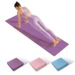 Foldable Yoga Mat Thick Non-Slip Exercise Mat - Packable Travel Fitness Mat with Carrying Bag for Yoga, Pilates, Workout, Home & Gym (purple)