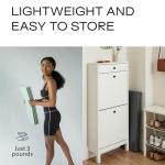 Stakt The Original Foldable Yoga Mat, Premium Foldable Exercise & Workout Mat with Non-Slip Surface, Lightweight Portable for Studio or Home Use, As Seen on Shark Tank - Seafoam