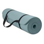 Gaiam Essentials Thick Yoga Mat Fitness & Exercise Mat with Easy-Cinch Carrier Strap,Balsam,72"L X 24"W X 2/5 Thick, 10mm