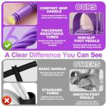 2026 New Pedal Resistance Band with Handles, Adjustable Detachable Multifunction Pedal Resistance Band, Thai Natural Rubber Tension Rope for Abs, Arms, Waist, Legs & Home Fitness