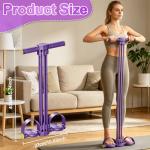 2026 New Pedal Resistance Band with Handles, Adjustable Detachable Multifunction Pedal Resistance Band, Thai Natural Rubber Tension Rope for Abs, Arms, Waist, Legs & Home Fitness