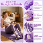 2026 New Pedal Resistance Band with Handles, Adjustable Detachable Multifunction Pedal Resistance Band, Thai Natural Rubber Tension Rope for Abs, Arms, Waist, Legs & Home Fitness