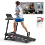 Sunny Health & Fitness Active 400 Smart Auto Incline Treadmill – Foldable Running Machine w/Bluetooth, Wi-Fi, 15-Level Incline, Shock Absorption & SunnyFit Fitness App - SF-T724012