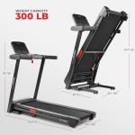 Sunny Health & Fitness Active 400 Smart Auto Incline Treadmill – Foldable Running Machine w/Bluetooth, Wi-Fi, 15-Level Incline, Shock Absorption & SunnyFit Fitness App - SF-T724012