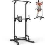 SPORTSROYALS Power Tower, Multi-Function Pull up Bar Dip Station with Upgraded Adjustable Foot Cover Equipment for Home Gym,360LBS