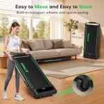 FOUSAE 5 in 1 Foldable Treadmill, 7.5 MPH Treadmills for Home with App Compatible, Treadmill with 10% Incline, 3.0HP Brushless Drive, Remote Control and LED Display, 12 HIIT Programs, 400 LBS Capacity