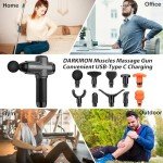 DARKIRON 10-Speed Muscle Massage Gun with 15 Heads