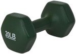 Dark Green Neoprene Coated Dumbbell Set, 40 lb